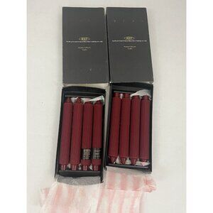 Root Premium 4 Collenette Candles GARNET 9"  Box Set (2) NEW